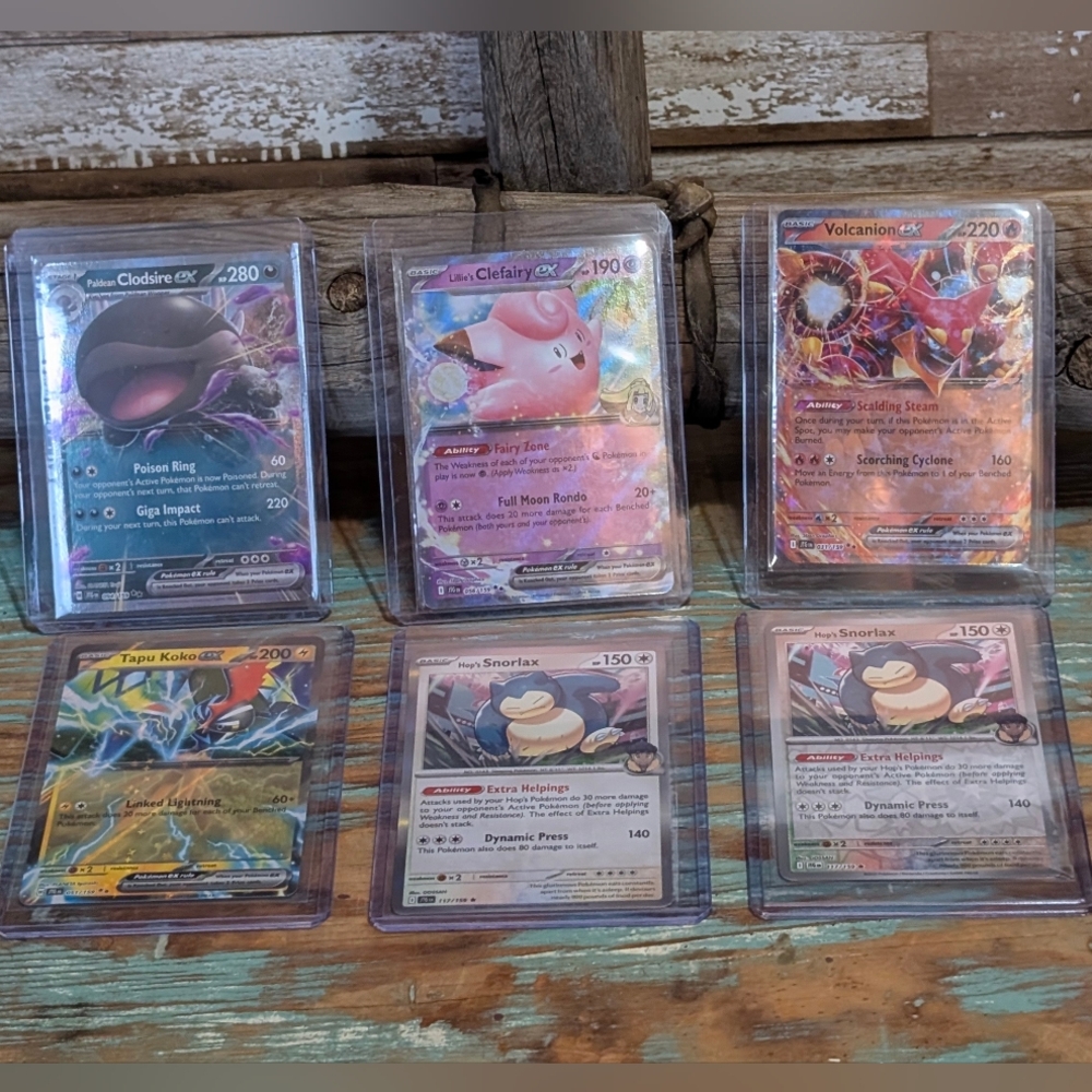 Pokemon Journey Together Ex & Snorlax Holo/Reverse Holo Bundle